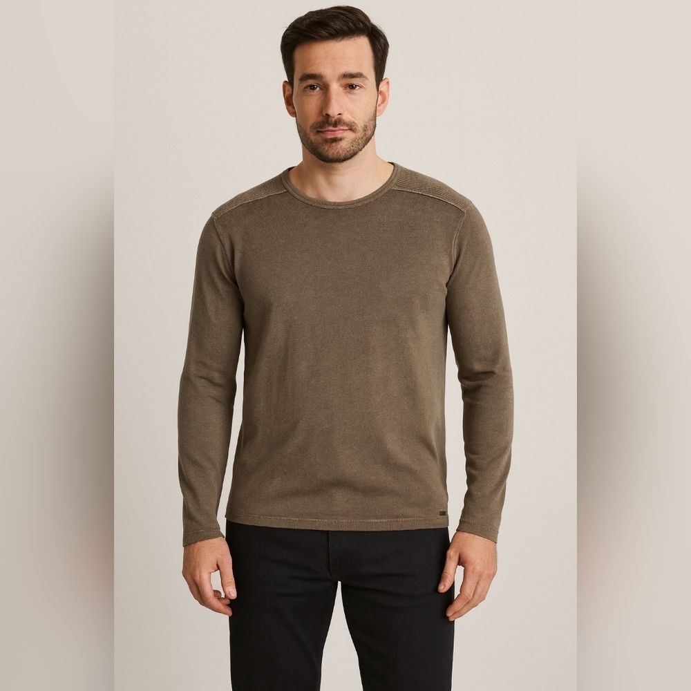 John Varvatos Men's Brown Long Sleeve Shirt 100% Cotton Size XXL